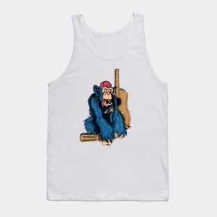 Chimpanzee and guitar Tank Top